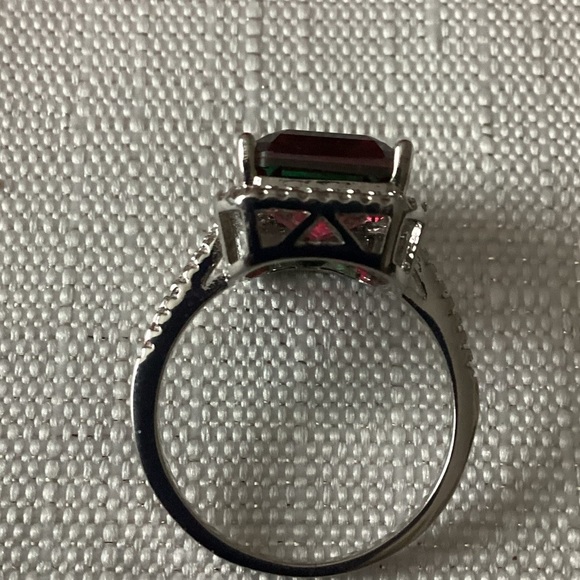 Watermelon Quartz Sterling Silver Ring - Picture 5 of 5